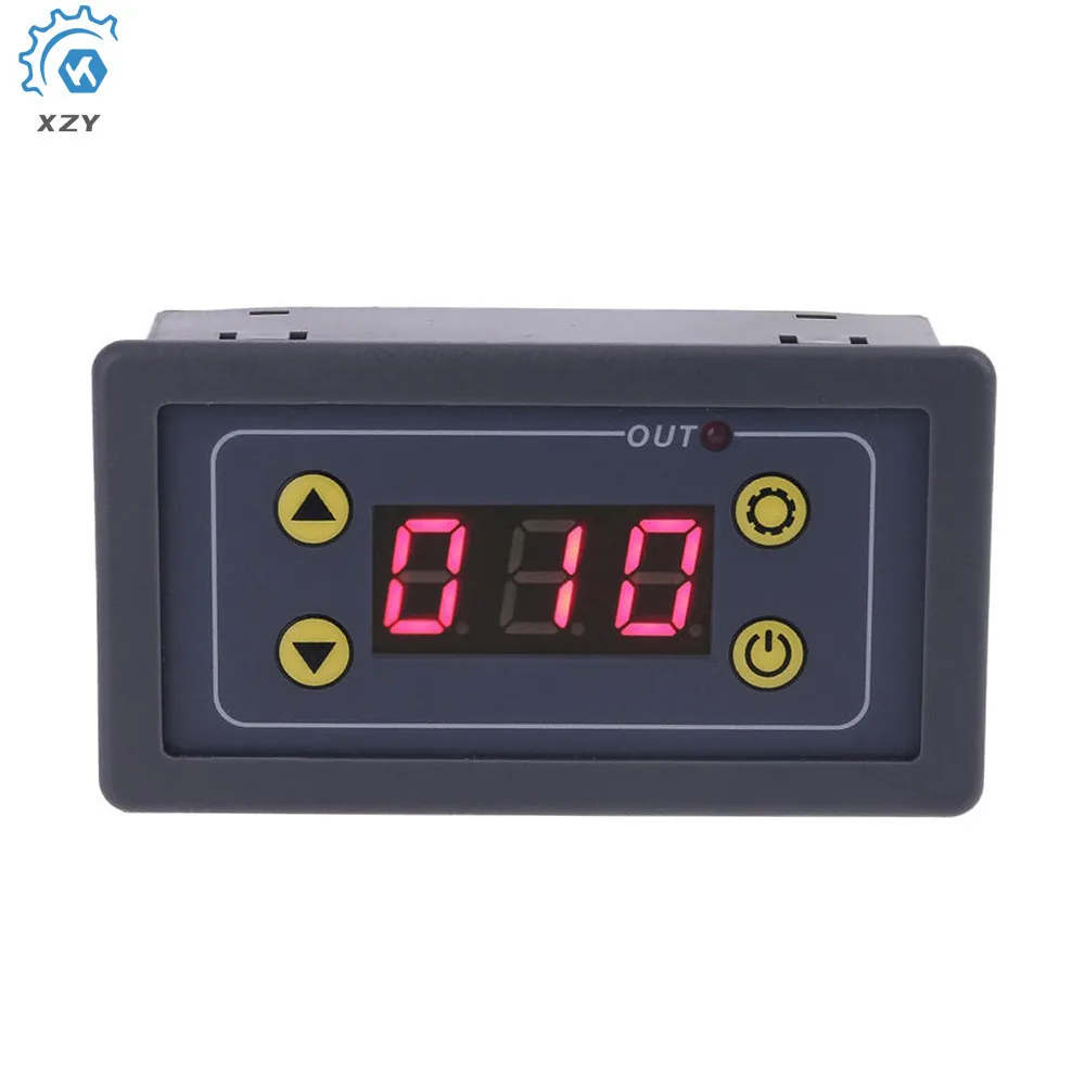 โมดูลรีเลย์ตั้งเวลาดิจิทัล 5V 12V 24V 0.01s-999 นาที AC 220V เปิด ปิด