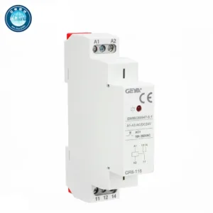 Din Rail Type GR8 AC DC 12V 24V 48V รีเลย์สวิตช์รีเลย์ระดับกลางรีเลย์เสริม 8A 16A ROHS ได้รับการอนุมัติ