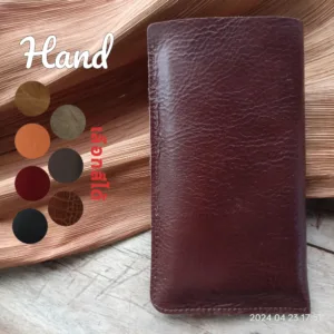 ซองมือถือหนังแท้สำหรับ iPhone 15 plus/15 pro max -14 plus/14 pro max 13 pro max หนังวัวแท้ เลือกสี-ประเภทหนังได้