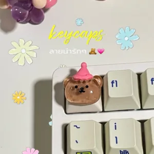 [keycaps ☁️] คีย์แคปลายน่ารักๆ เมฆ ดาว น้องหมี สำหรับ Mechanical Keyboard