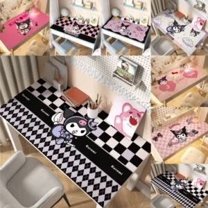 Sanrio Kuromi MY MELODY แผ่นรองเมาส์สําหรับเล่นเกม Cinnamoroll Deskmat น่ารักอุปกรณ์คอมพิวเตอร์แผ่นรองโต๊ะ Gamer พรมขนาดใหญ่