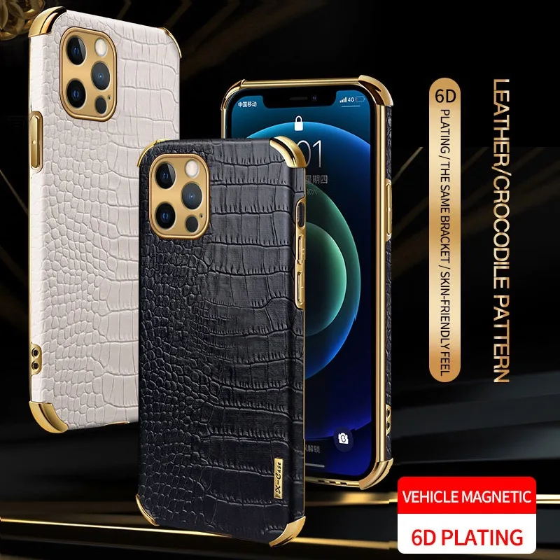 เคสโทรศัพท์หนังจระเข้กันกระแทกสําหรับ iPhone 16 Pro Max 15 Pro Max 14 Pro Max 13 Pro Max 12 Pro Max 11 Pro Max 16 Plus หนังจระเข้กันกระแทกเคสโทรศัพท์