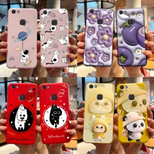 เคสโทรศัพท์ซิลิโคน TPU แบบนิ่ม พิมพ์ลายแพนด้า และกระต่าย สําหรับ Vivo V7 Plus Vivo 1716 Vivo V7Plus V7+