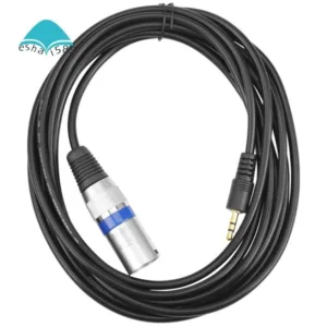 【Eshai585】ปลั๊กแจ็คสเตอริโอ 3.5 มม. เป็น 3 Pin XLR ตัวผู้ 3 เมตร สําหรับบันทึกเสียงไมโครโฟน