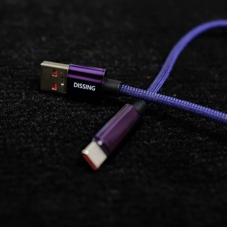 สายชาร์จ ไนลอนถัก Dissing DS012  USB-A to C (66W) ขนาด1.2เมตร ชาร์จไว มีหน้าจอ แสดงกำลังไฟ