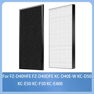 สําหรับ Sharp อุปกรณ์เสริมเครื่องฟอกอากาศ FZ-D40HFE FZ-D40DFE KC-D40E-W KC-D50 KC-E50 KC-F50 KC-E40 เปลี่ยนกรองถ่านกัมมันต์