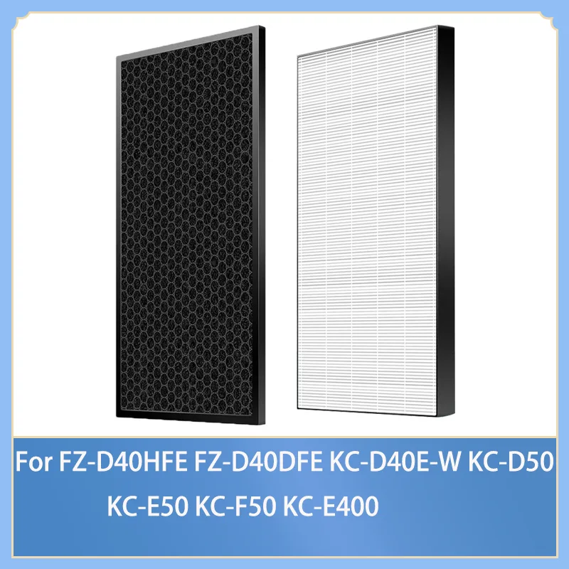สําหรับ Sharp อุปกรณ์เสริมเครื่องฟอกอากาศ FZ-D40HFE FZ-D40DFE KC-D40E-W KC-D50 KC-E50 KC-F50 KC-E40 เปลี่ยนกรองถ่านกัมมันต์