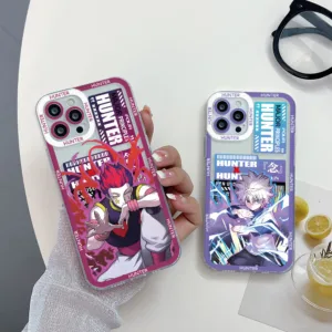 เคสโทรศัพท์มือถือแบบนิ่ม ใส กันรอยเลนส์กล้อง ลายการ์ตูน Hunter×Hunter สําหรับ iPhone 15 14 13 12 Mini 11 Pro Max X XS XR XSMAX 8 7 Plus SE2020