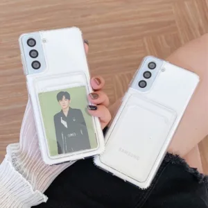 เคสใสใส่บัตรได้ ใส่รูป สำหรับ SAMSUNG A55 5G A15 A05 A05S A14 A24 A34 A54 A04S A23 A13 A52 A52S A12 A53 note20 S23 ultra