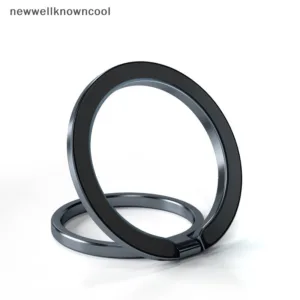 Newwellknowncool โลหะหมุนได้แม่เหล็กโทรศัพท์แหวนนิ้วมือสําหรับขาตั้งแบบพับได้ Ultra Thin สําหรับ IPhone 15 14 13 12 Pro AAD