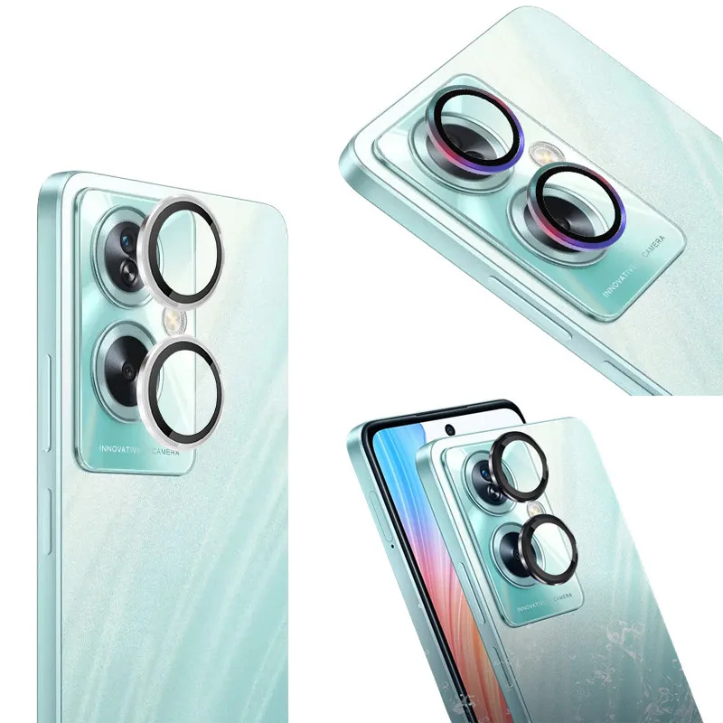 Oppo Reno13 Reno13Pro โลหะคุณภาพสูงอลูมิเนียมเลนส์กล้องฟิล์มกระจกนิรภัยสําหรับ OPPO Reno 13 Pro Anti Scratch เลนส์กันชน Protector