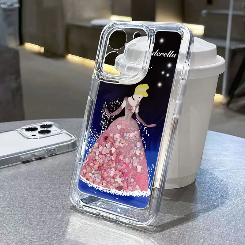 เคสโทรศัพท์มือถือแบบนิ่ม ใส มีทรายไหล แต่งกลิตเตอร์ ระยิบระยับ ลายหัวใจ สีชมพู หรูหรา สําหรับ Xiaomi 13 Mi 11 Lite 5G NE Mi 13T Pro 12 12T 11T 14 Pro Poco X5 X3 X4 F5 Pro F3