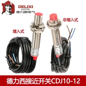 Delixi Proximity Switch Sensor สามสาย NPN ปกติเปิด CDJ10-I1A12AN LJ12A3-2-Z/BX