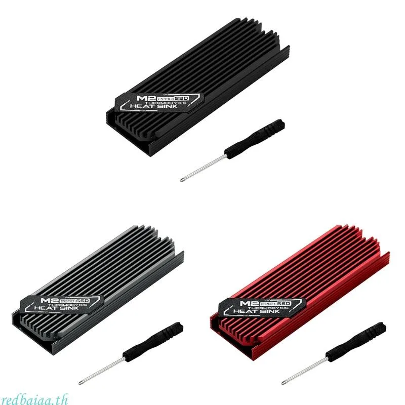 Redbaiaa Heatsink Cooling Pad NVME PCI-E สําหรับ M 2 2280 SSD ฮาร์ดดิสก์ฮีทซิงค์ Cooler Therm