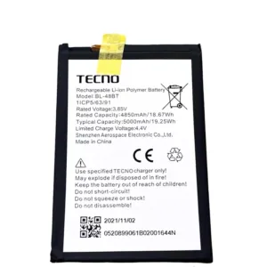 แบตเตอรี่ Battery Tecno POP5 model BL-48BT แบตแท้ อินฟินิกซ ฟรีชุดไขควง