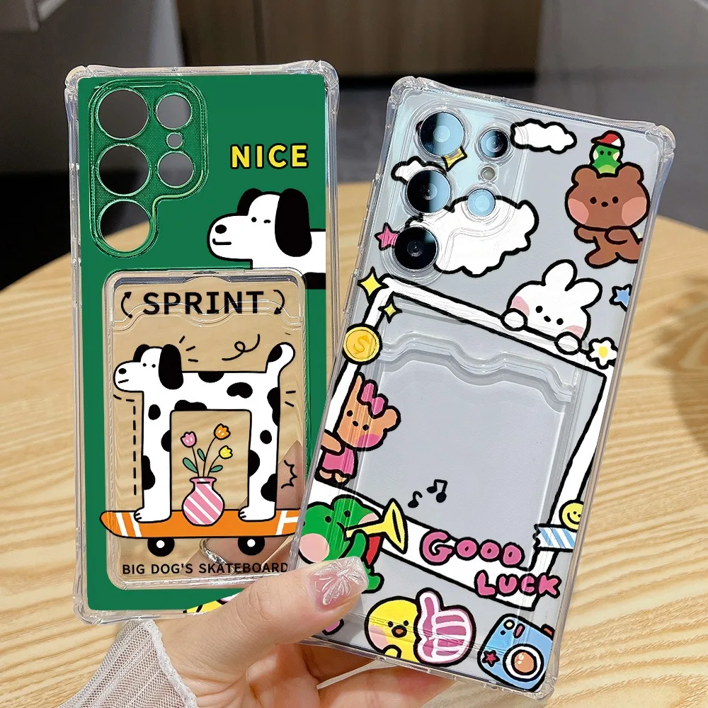 การ์ด TPU for เคส Samsung A06 A55 A05 A14 A15 A16 A03 A12 A13 A21s A22 A30 A32 A33 A34 A35 A50 A50s A30s A52 A53 A54 A73