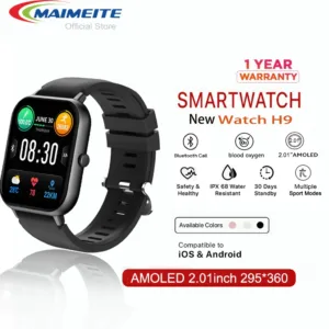 2024 ใหม่ MAIMEITE นาฬิกาสมาร์ทวอทช์ SmartWatch สัมผัสได้เต็มจอ แท้ นาฬิกาวัดความดันโลหิต เครื่องวัดอัตราการเต้นของหัวใ