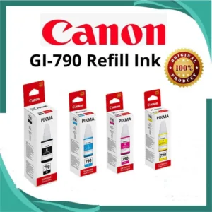 หมึกcanonหมึกเติม(พร้อมกล่อง) CanonGI-790 หมึกเติมแท้  %ใช้กับพริ้นเตอร์อิงค์เจ็ท PixmaG1010G2000G2010G3000G3010G4000/40