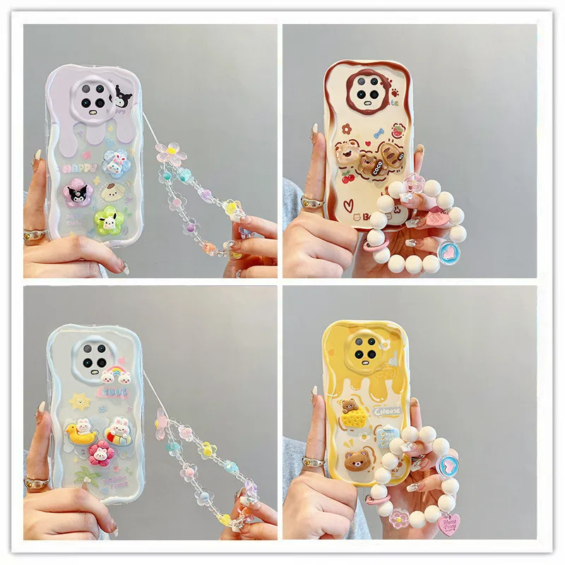 เคส redmi note 9s เคส redmi note 9 pro เคสโทรศัพท์มือถือ ลายตุ๊กตา 3D สีครีมน่ารัก สําหรับ