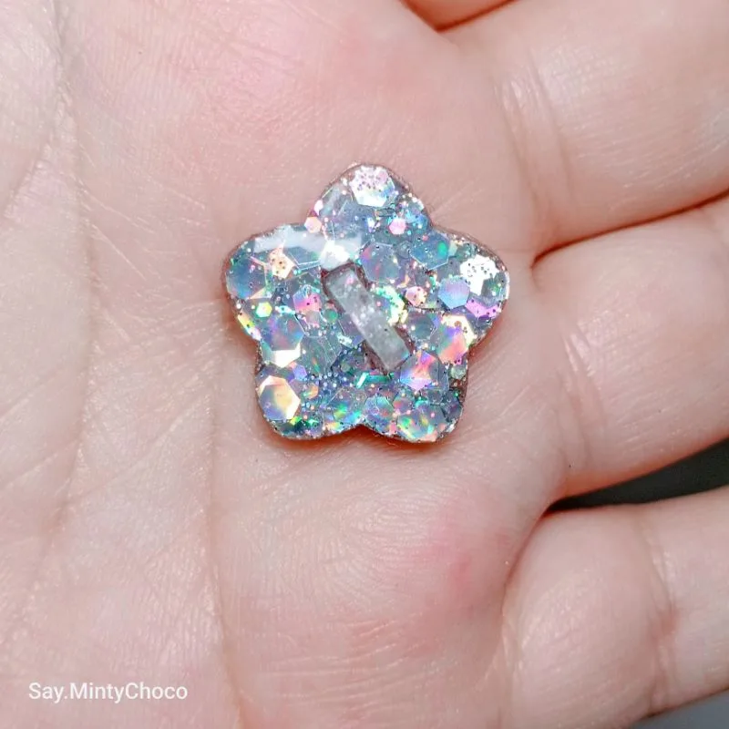 ♡●◌｡.♥ buckle ｡.｡:∞♡*♥ Bling Bling | บัคเคิ้ล ติดมือถือ ที่ติดสายห้อยโทรศัพท์ กลิตเตอร์ โฮโลแกรม พร้อมกาวติด