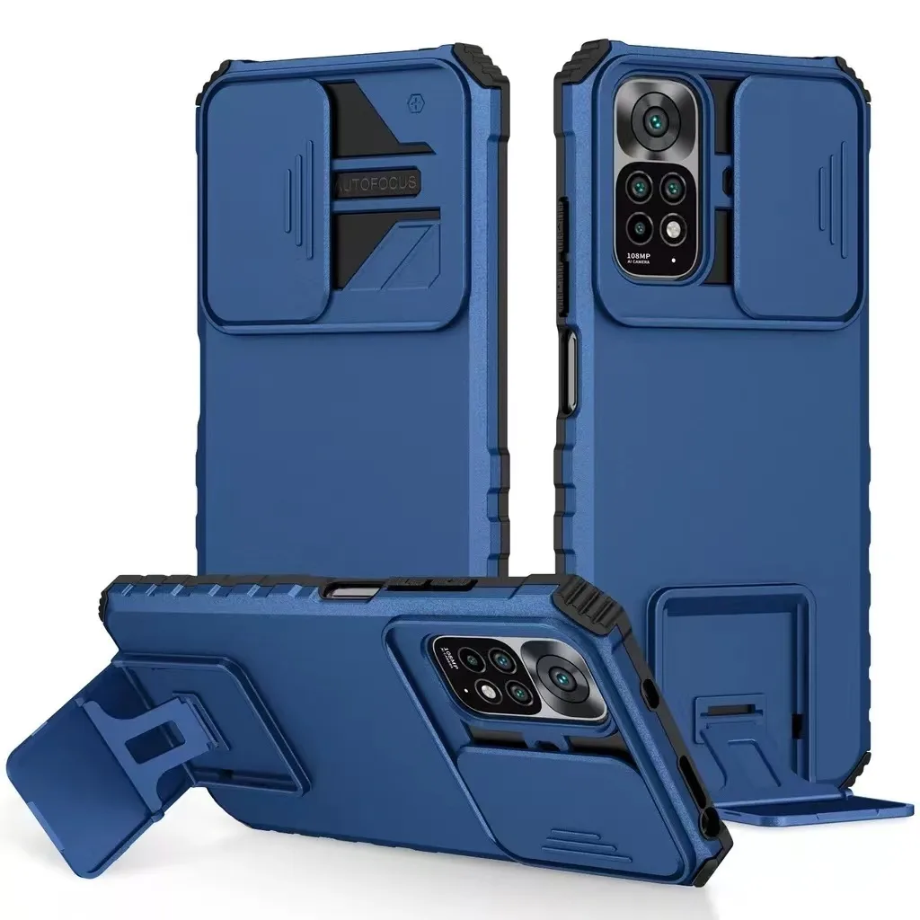 03 เคสหุ่นยนต์ ตั้งได้ สำหรับ Xiaomi Redmi Note11 Note11s Note11Pro Redmi Note8 Note8Pro Redmi Note9s 9Pro สไลด์กล้อง