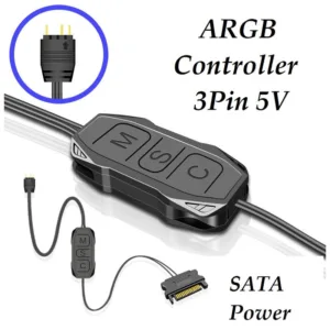 กล่องควบคุมไฟ ARGB Controller 3pin 5V RC-01 Manual control