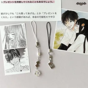 [PE] Creative Handmade Lucky Four-leaf Clover น่ารักสาวหวานโซ่โทรศัพท์มือถือจี้ดอกไม้ TH