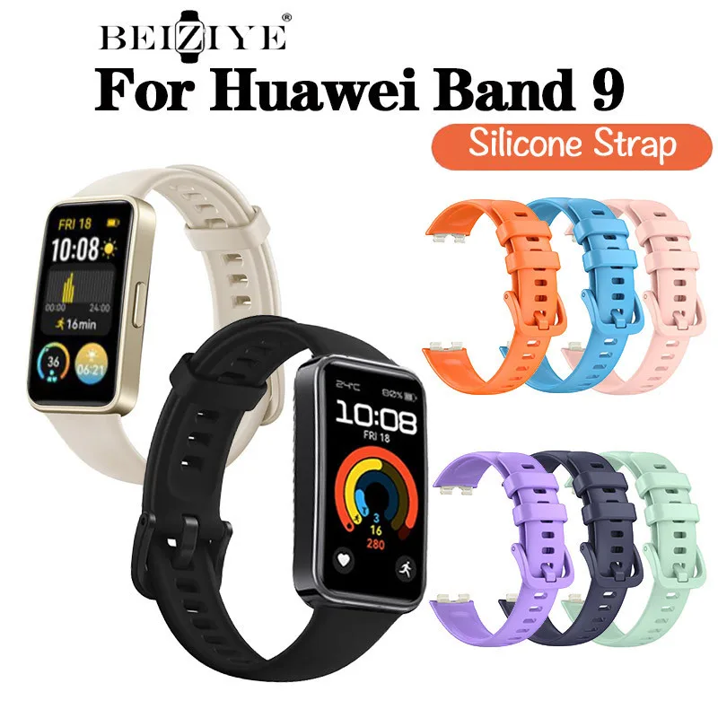 สายนาฬิกาข้อมือซิลิโคน TPU แบบนิ่ม สําหรับ Huawei Band 9 Huawei Band 9
