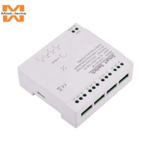 โมดูลสวิตช์รีเลย์ WiFi 4 ช่องทาง 433MHz AC 85V~250V Micro USB 5V สําหรับ Alexa Goolge Home