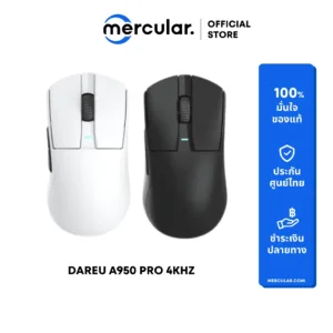 เมาส์ Dareu A950 Pro Wireless Gaming Mouse Black เมาส์เกมมิ่ง น้ำหนักเบาพิเศษ 4K