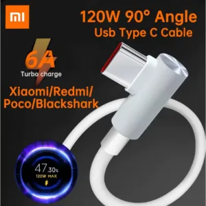 Original 120w 67W Xiaomi Usb Type C Turbo Charge cable Turbo cable 33W 6A Turbo สายชาร์จสําหรับ Mi 12 11 Poco X3 F3 F4 GT