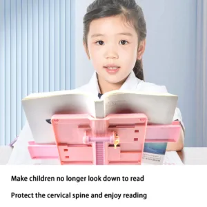 ขาตั้งอ่านหนังสือสำหรับเด็ก ขาตั้ง iPad ชั้นวางหนังสือแบบพับได้ เดสก์ท็อป เด็กนักเรียน ขาตั้งอ่านหนังสือกันลื่น