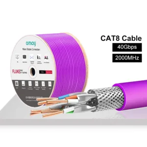 สาย LAN CAT8 40Gbps 2000MHz S/FTP 22AWG 4PR OFC สายเปล่าตัดแบ่งขาย ราคาต่อเมตร / ร้าน All Cable
