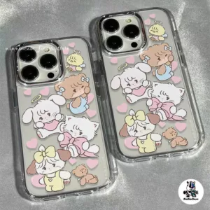 【ส่งจากไทย】For เคสไอโฟน11 13 12 14 15 Pro Max XR X XS 7 8 Plus เคส รูปแบบโปร่งใส ตุ๊กตาสุนัขของเล่น ซิลิโคนนุ่มกันกระแทก