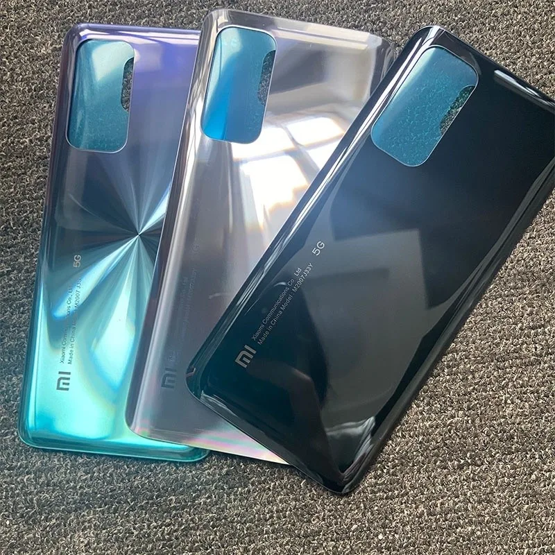 ฝาหลังแบตเตอรี่แผงกระจกด้านหลังประตูสําหรับ Xiaomi MI 10T Mi10T Pro ฝาครอบแบตเตอรี่