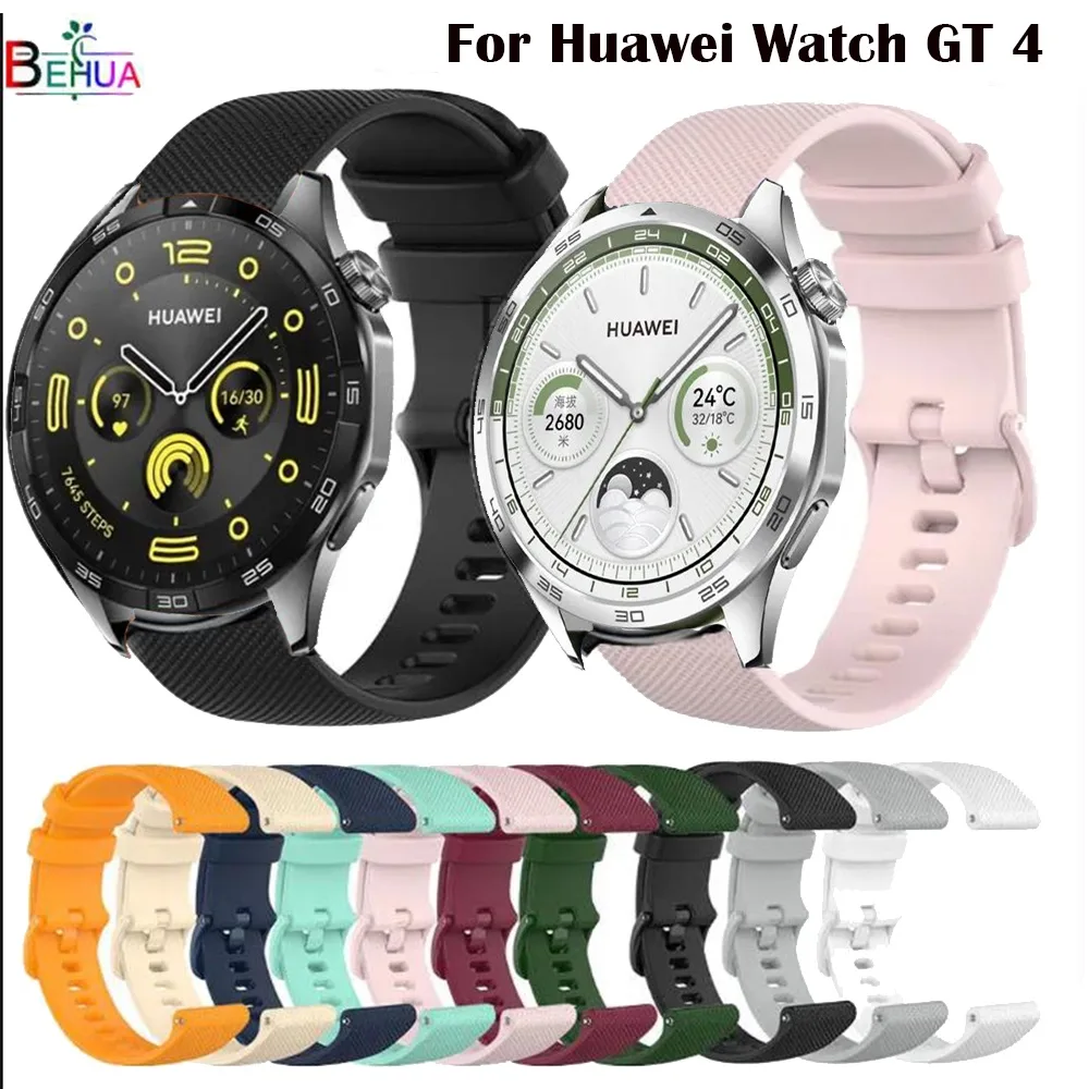 สายนาฬิกาข้อมือซิลิโคน 18 20 22 มม. สําหรับ Huawei Watch GT 4 46 มม. 41 มม. Garmin Venu 3 3S 2 2S