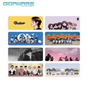 Gigaware BTS KPOP เกาหลีออกแบบแผ่นรองเมาส์ขยายแผ่นรองเมาส์สําหรับเล่นเกม