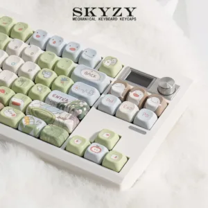 Walla Walla Keycaps Cute SOA Profile The Boy and the Heron anime PBT Dye Sub Mechanical Keyboard Keycap