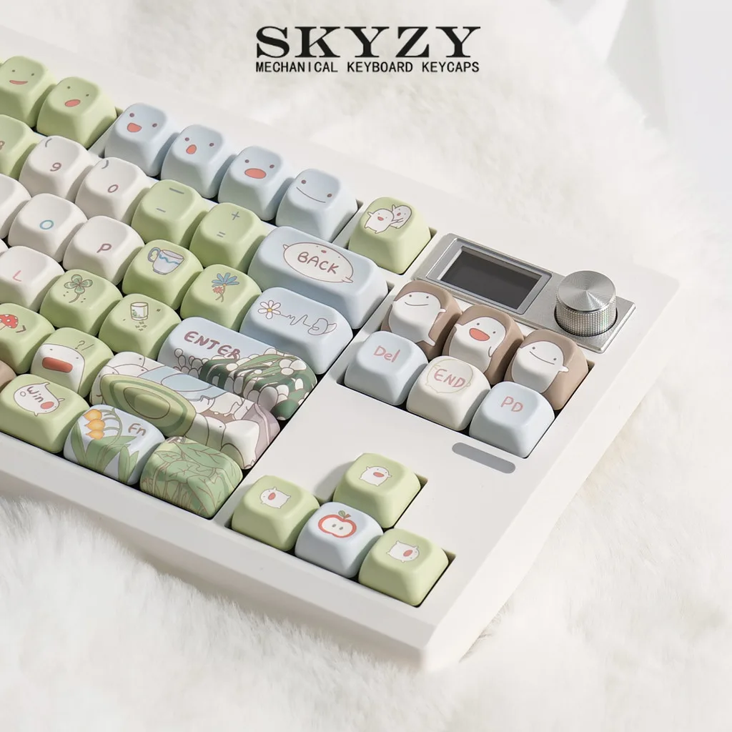 Walla Walla Keycaps Cute SOA Profile The Boy and the Heron anime PBT Dye Sub Mechanical Keyboard Keycap