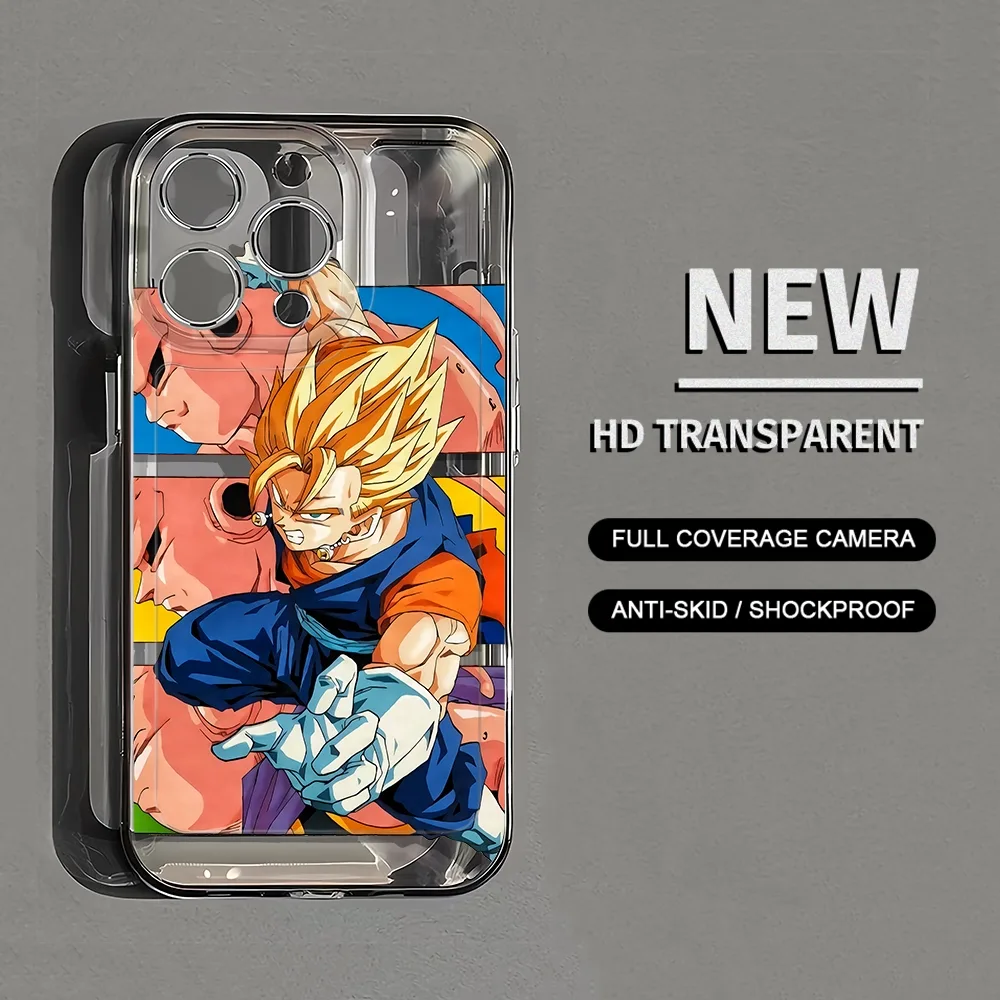เคสโทรศัพท์มือถือแบบนิ่ม ใส ลายการ์ตูนดราก้อนบอล HD สําหรับ iPhone 15 14 13 12 11 Promax 7 8 Plus X XR Xs Max