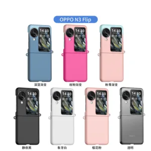 ใหม ่ เกาหลีหรูหราสีทึบเคสโทรศัพท ์ แขวนหลุมสําหรับ OPPO ค ้ นหา N2 Flip ค ้ นหา N3 Flip N2Flip N3Flip ปกหลัง