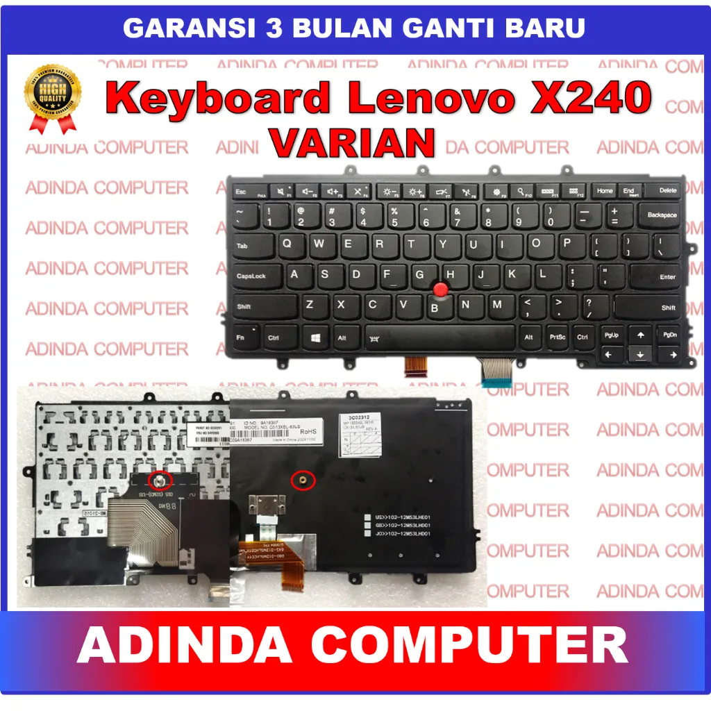 Lenovo Thinkpad X240 A275 20al 20am 20cl 20f6 20hm 20hn 20kc 20kd Backlight Backlite Backlit