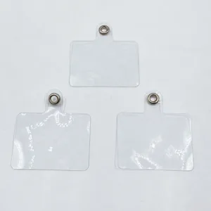 แผ่นซิลิโคน/PVCใส คล้องสายพวงกุญแจ ห้อยโทรศัพท์ ติดเคสโทรศัพท์ เหนียว ทนทาน