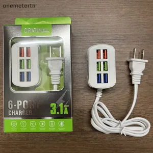 Oyr ปลั๊กพ่วง USB 6 พอร์ต ขนาดเล็ก ชาร์จเร็ว สําหรับโทรศัพท์มือถือ