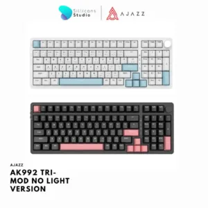 คีย์บอร์ดเกมมิ่ง Ajazz AK992 Tri-Mod  NO Light Version 99Key Gasket Mechanical Keyboard รับประกันสินค้า 1 ปี