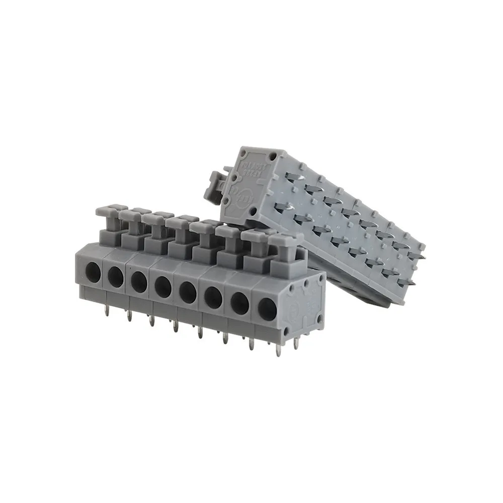 Kf/dg235 Pitch 5.0 มม.ฤดูใบไม้ผลิสกรูฟรี Push Type Terminal 2/3/4/5-12P Terminal 2P 3P 4P 5P 6P 7P 8P 10P 12P Solder-Free Connector