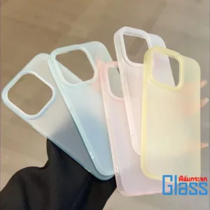 แฟชั่นโปร่งแสงเคสโทรศัพท์สําหรับ IPhone 16 15 14 13 12 11 Pro Max  Plus เคสโทรศัพท์ส่วนตัวสีลูกกวาด