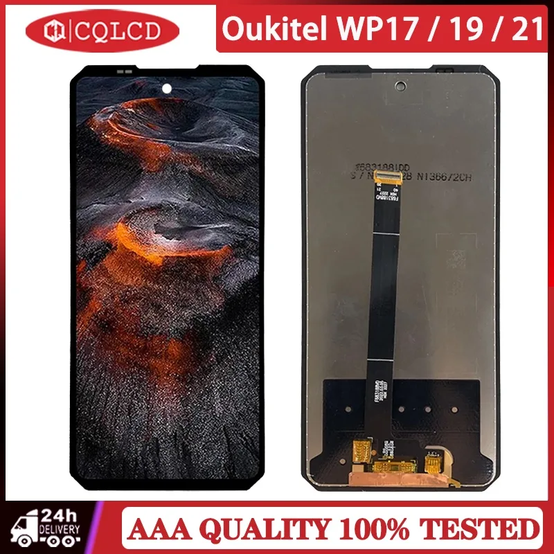 สําหรับ Oukitel WP17 WP19 WP21 จอแสดงผล LCD หน้าจอสัมผัสเปลี่ยน Digitizer Assembly