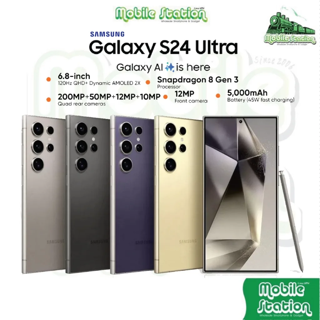 [Hot-Sale] Samsung Galaxy S24 Ultra 5G Snapdragon 8 Gen 3 Galaxy Ai | S24 series S24+ S24 + Plus ศูนย์ไทย MobileStation