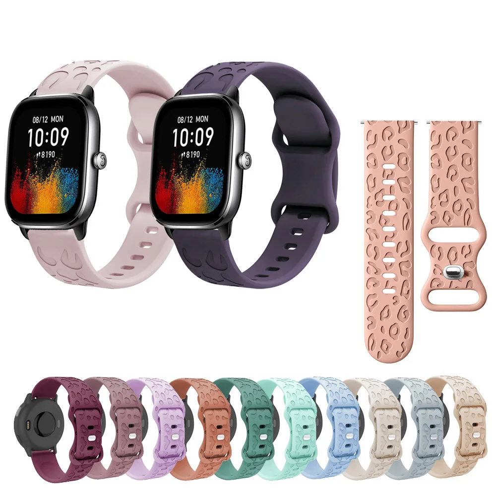 20 มม.ซิลิโคนสําหรับ Huami Amazfit GTS2 GTS4 Mini GTS3 GTS2e Neo GTS 2 3 4 2e Neo สมาร ์ ทนาฬิกาแกะสลัก Band